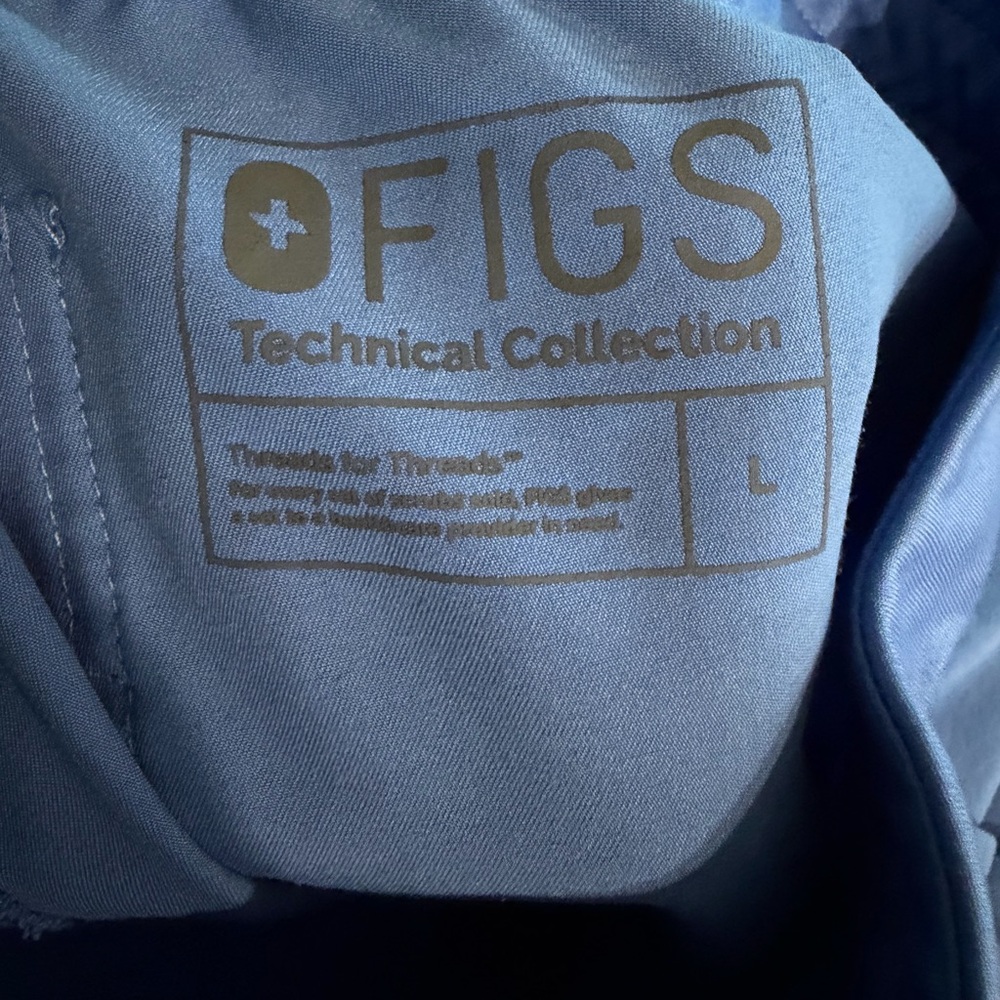 FIGS Zamora Jogger Scrub Pants L Ceil Blue - Picture 3 of 3